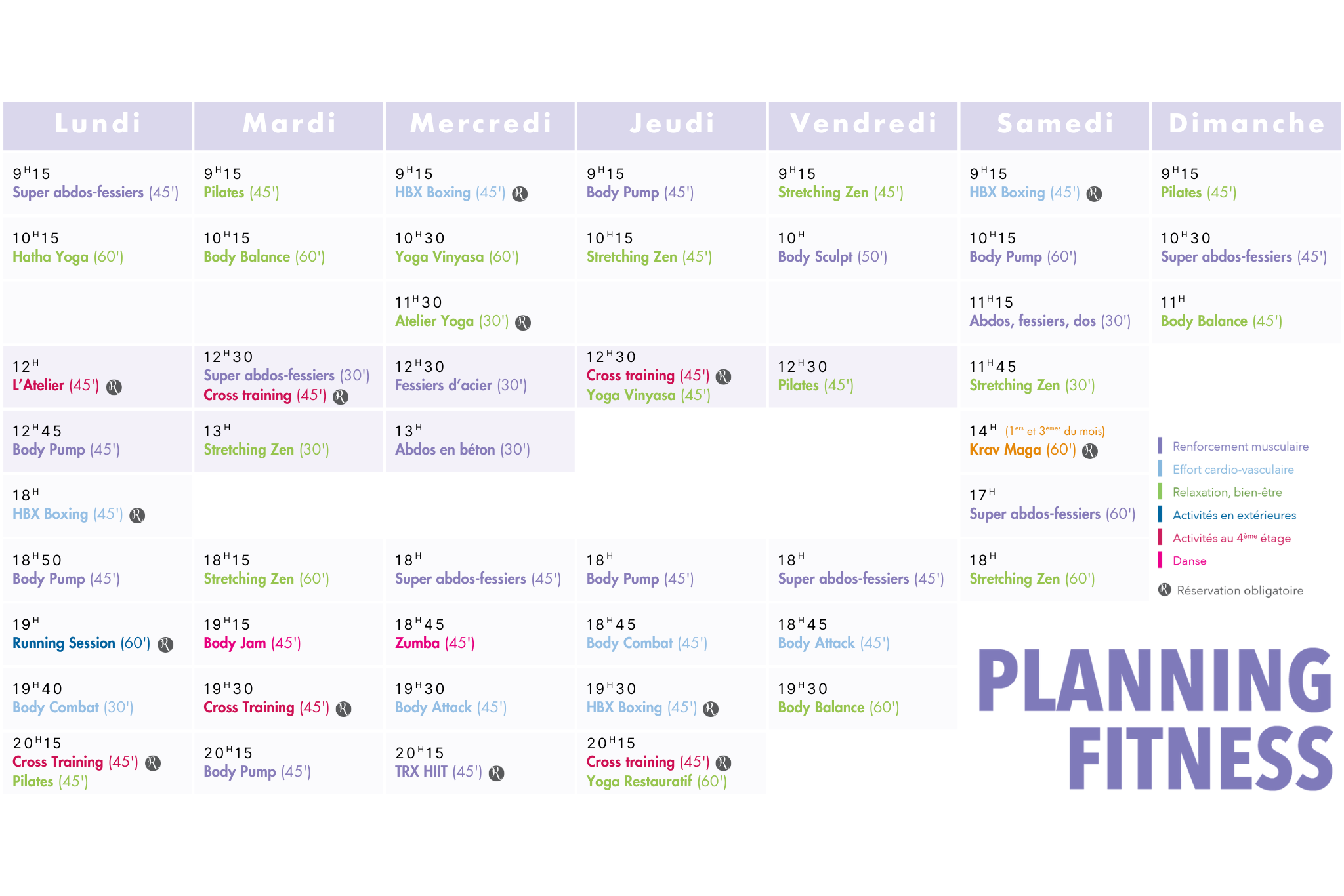 Planning Le Nuage